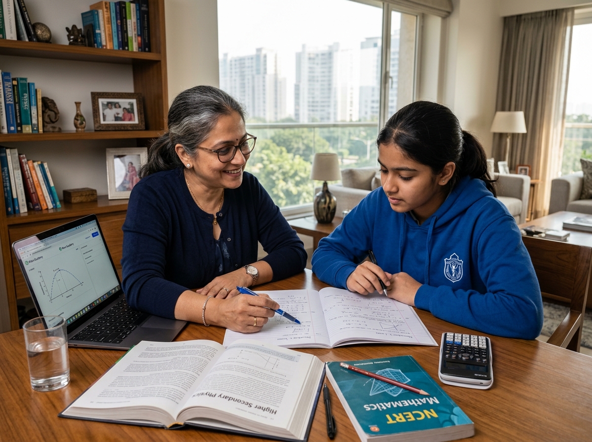 IB and IGCSE Home Tutor in Sector 49 Gurugram teaching student at home